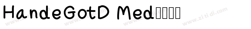 HandeGotD Med字体转换